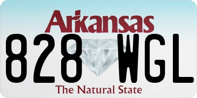 AR license plate 828WGL