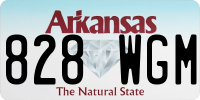 AR license plate 828WGM