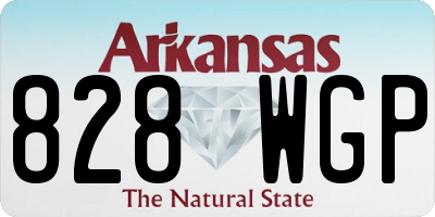AR license plate 828WGP