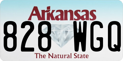 AR license plate 828WGQ