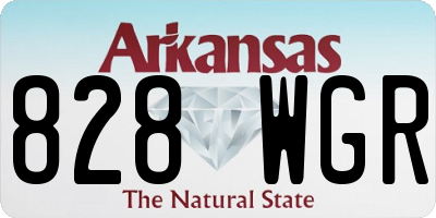 AR license plate 828WGR