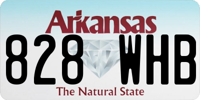 AR license plate 828WHB