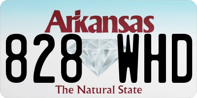AR license plate 828WHD
