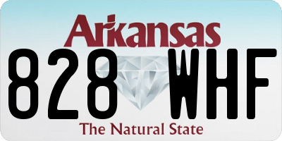 AR license plate 828WHF