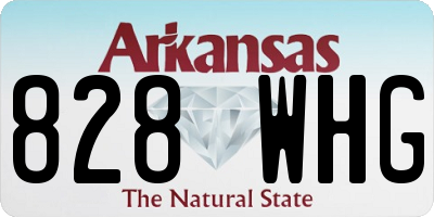 AR license plate 828WHG