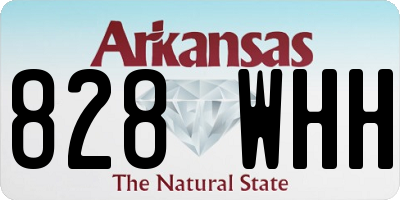 AR license plate 828WHH
