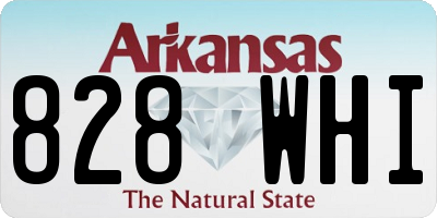 AR license plate 828WHI