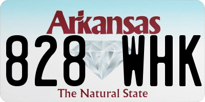 AR license plate 828WHK