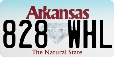 AR license plate 828WHL