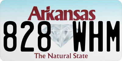 AR license plate 828WHM