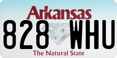 AR license plate 828WHU