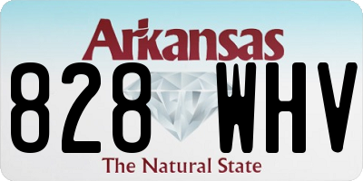 AR license plate 828WHV