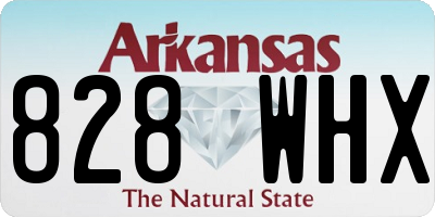 AR license plate 828WHX