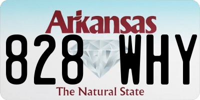 AR license plate 828WHY