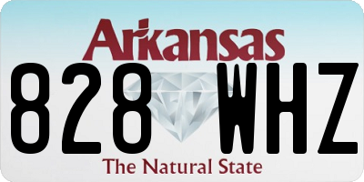 AR license plate 828WHZ