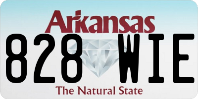 AR license plate 828WIE