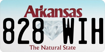 AR license plate 828WIH