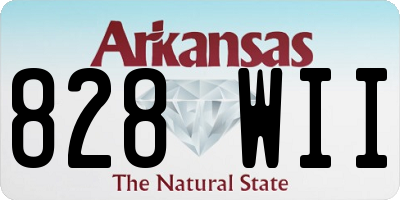 AR license plate 828WII