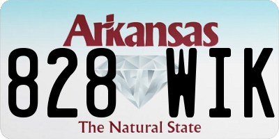 AR license plate 828WIK