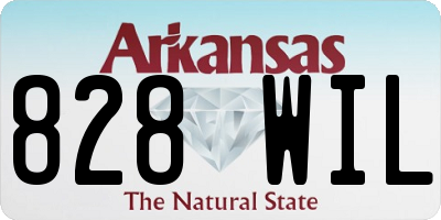 AR license plate 828WIL