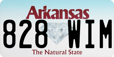 AR license plate 828WIM