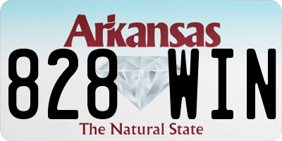 AR license plate 828WIN