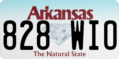 AR license plate 828WIO