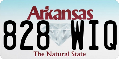 AR license plate 828WIQ