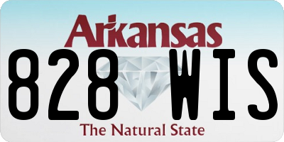 AR license plate 828WIS