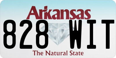 AR license plate 828WIT