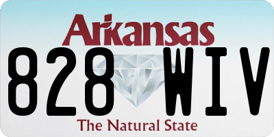 AR license plate 828WIV