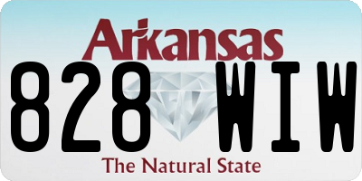 AR license plate 828WIW