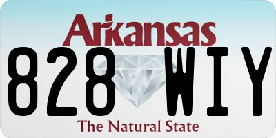 AR license plate 828WIY