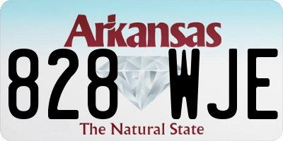 AR license plate 828WJE