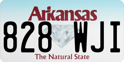 AR license plate 828WJI