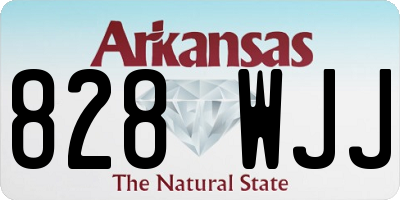 AR license plate 828WJJ