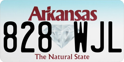 AR license plate 828WJL