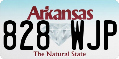 AR license plate 828WJP