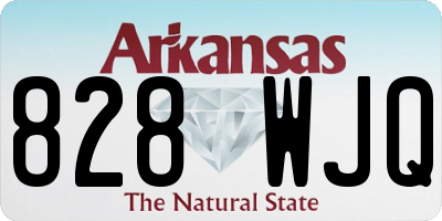 AR license plate 828WJQ