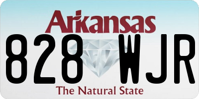 AR license plate 828WJR