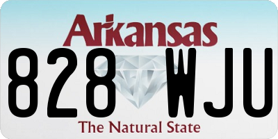 AR license plate 828WJU