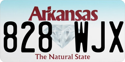 AR license plate 828WJX