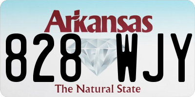 AR license plate 828WJY