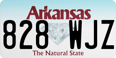 AR license plate 828WJZ