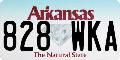 AR license plate 828WKA