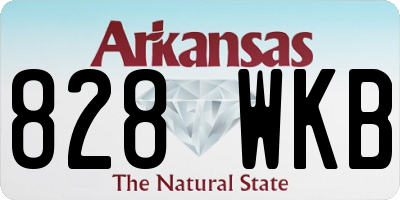 AR license plate 828WKB