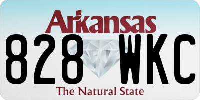 AR license plate 828WKC