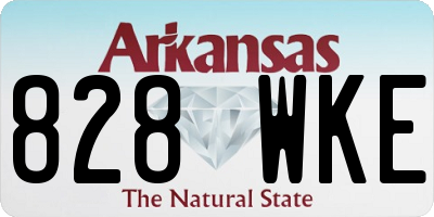 AR license plate 828WKE