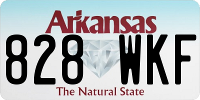 AR license plate 828WKF