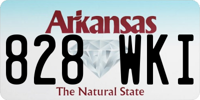 AR license plate 828WKI